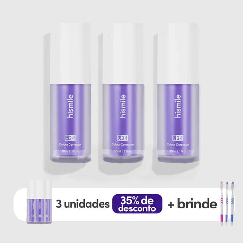 Clareador Dentário - Sérum V34 + Brinde