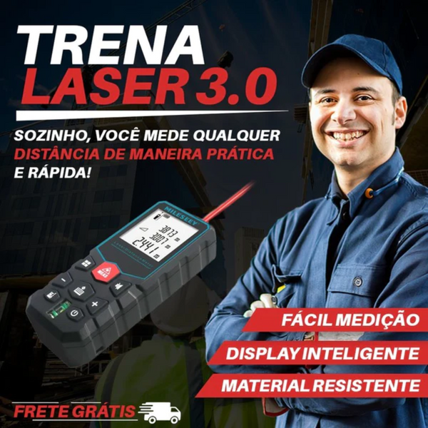 Trena a Laser Com Display Profissional