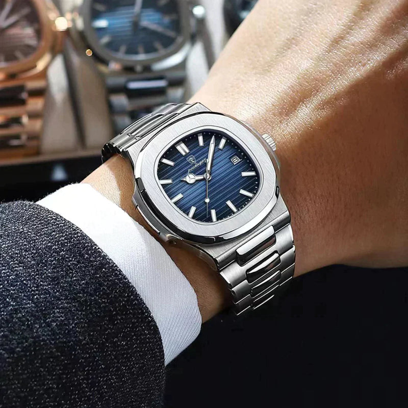 Relógio Nautilus de Luxo com Pulseira Ajustável + Caixa exclusiva