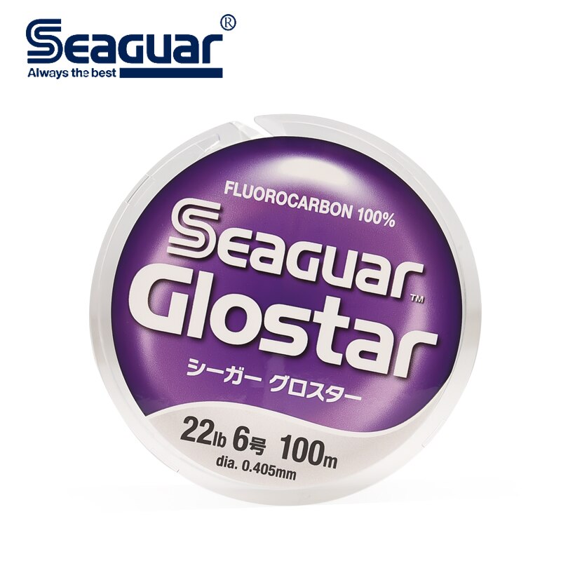 Linha de Pesca Monofilamento SEAGUAR Invisível Fluorcarbono 60/100m Fabricada no Japão  6LB-70LB