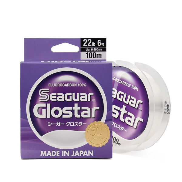 Linha de Pesca Monofilamento SEAGUAR Invisível Fluorcarbono 60/100m Fabricada no Japão  6LB-70LB