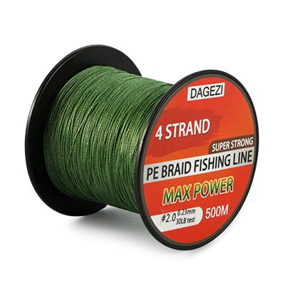 Linha de Pesca Dagezi Multifilamento X4 Fios Trançados 500m