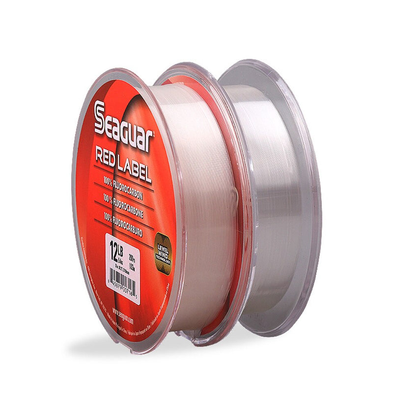 Linha de Pesca Monofilamento SEAGUAR RED LABEL 6LB-12LB Original Fluorcarbono 6LB-12LB 183m