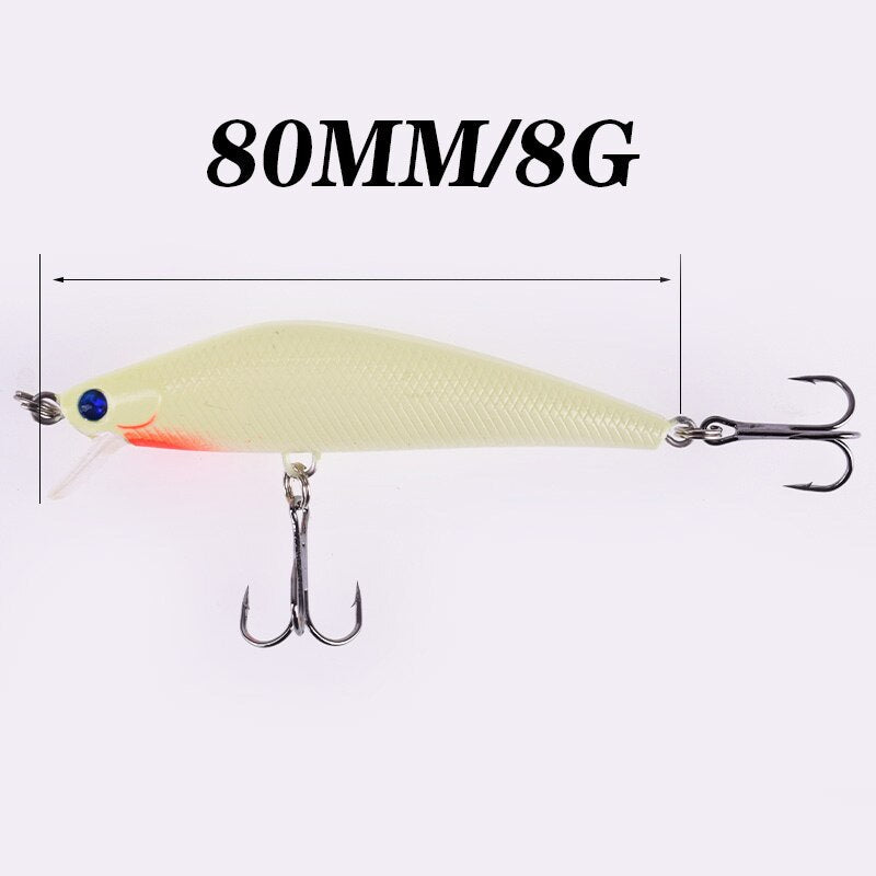 Isca Artificial Proleurre Crankbaits 8cm 8g 3D Luminosa