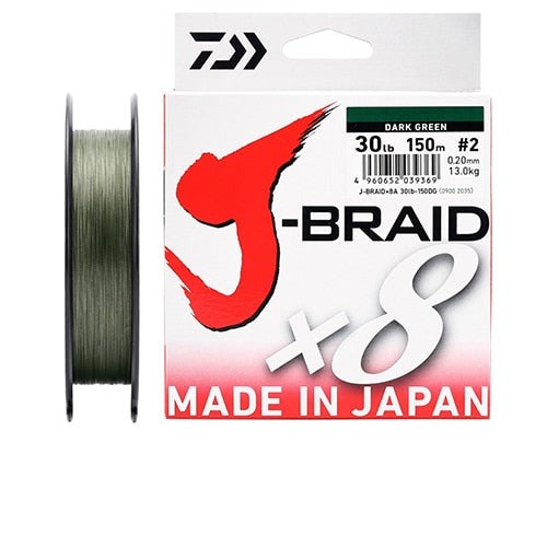 Linha de Pesca Multifilamento DAIWA J-Braid X8 150m