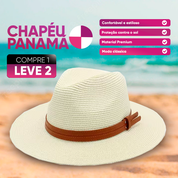 [COMPRE 1 E LEVE 2] Chapéu Panamá, descubra sua elegância!