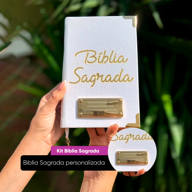 [COMPRE 1 E LEVE 2] Biblias Sagradas Personalizadas, Descubra a fé com um toque único e especial!