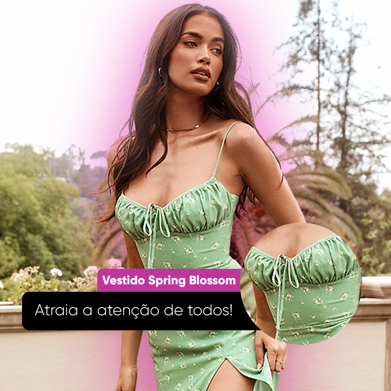 [COMPRE 1 LEVE 2] Vestido Spring Blossom, Encante com Elegância!