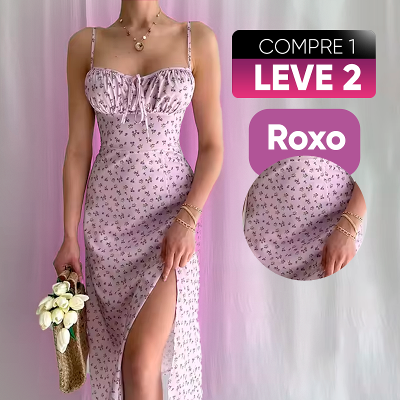 [COMPRE 1 LEVE 2] Vestido Spring Blossom, Encante com Elegância!