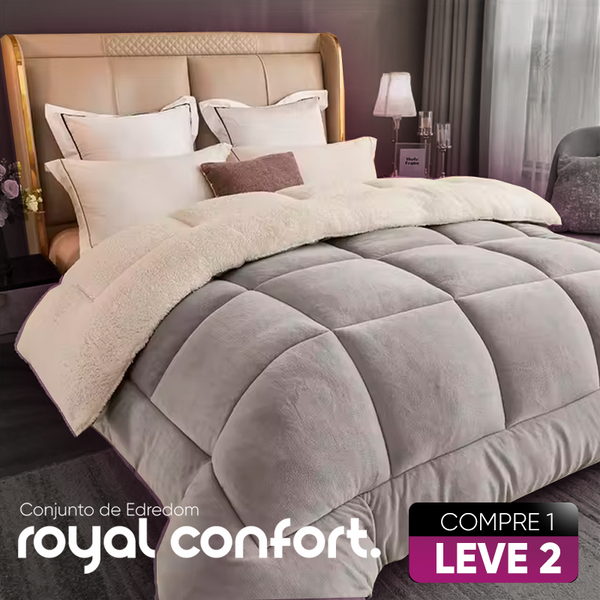 [COMPRE 1 LEVE 2] Conjunto Edredom Royal Confort (Sinta-se Dormindo Em Um Palacio!) + BRINDE: 2 Fronhas