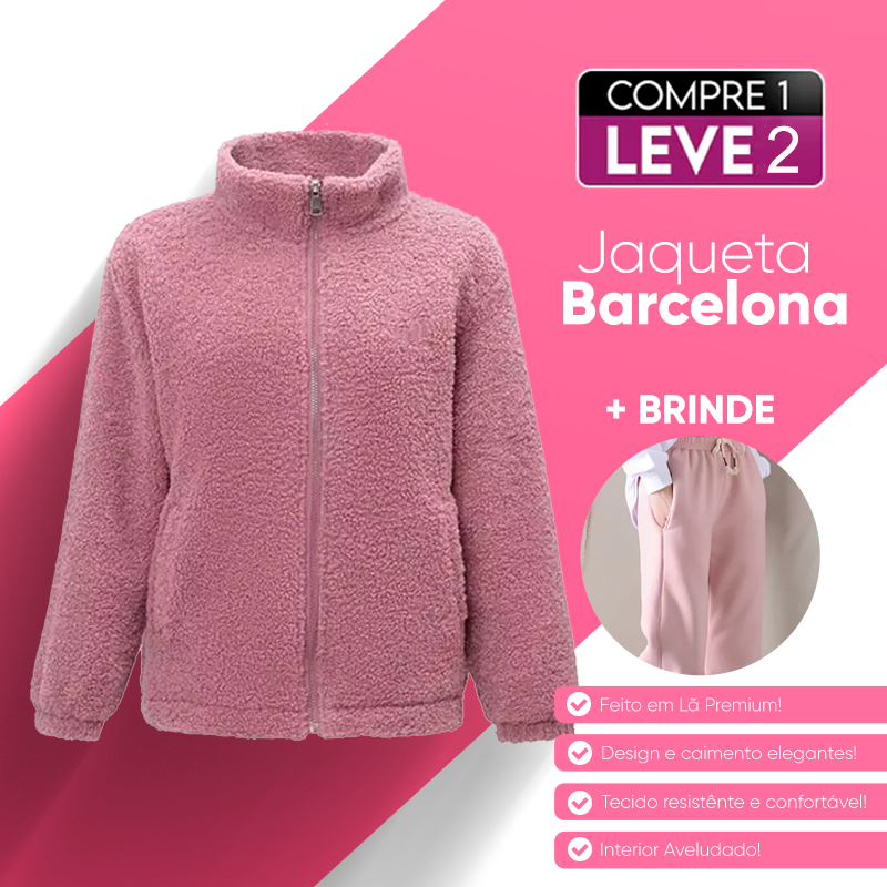 [COMPRE 1 LEVE 2] Jaqueta Barcelona Feminina (Super Macio e Conforto Nos Dias Frios!) + BRINDE Especial