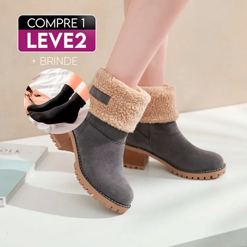 [COMPRE 1 LEVE 2] Bota Forrada em Lã IceShield (Proteção Total e Antiderrapante) + BRINDES ESPECIAIS!