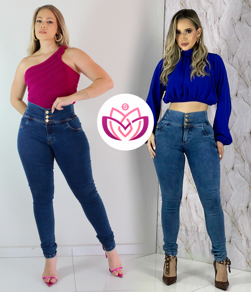 [COMPRE 1 LEVE 2] Calça Lipo Jeans Modeladora | Modela com Perfeição e Conforto