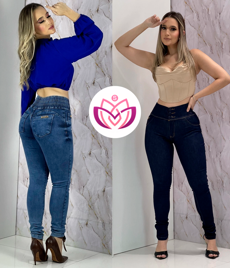 [COMPRE 1 LEVE 2] Calça Lipo Jeans Modeladora | Modela com Perfeição e Conforto