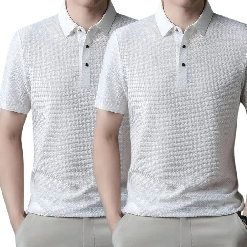 [PAGUE 1 LEVE 2] Camisa Polo Fresh Seda Gelo