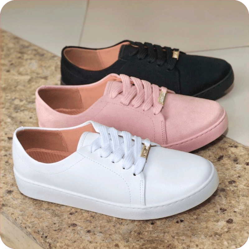 [COMPRE 1 LEVE 3] Tênis Feminino Donna + Kit 5 Pares de Meia