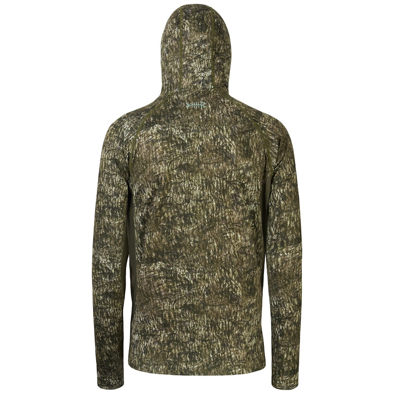 Camisa de Pesca Bassdash Camo UV50+ com Capuz e Máscara