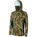 Camisa de Pesca Bassdash Camo UV50+ com Capuz e Máscara