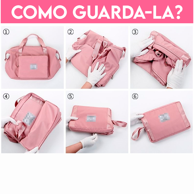 [COMPRE 1 LEVE 2] Bolsa Travel Impermeável e Dobrável +BRINDE: Necesserie