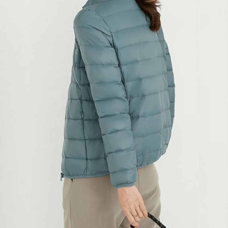 Jaqueta ultramax Essentials feminina puffer dobrável com capuz