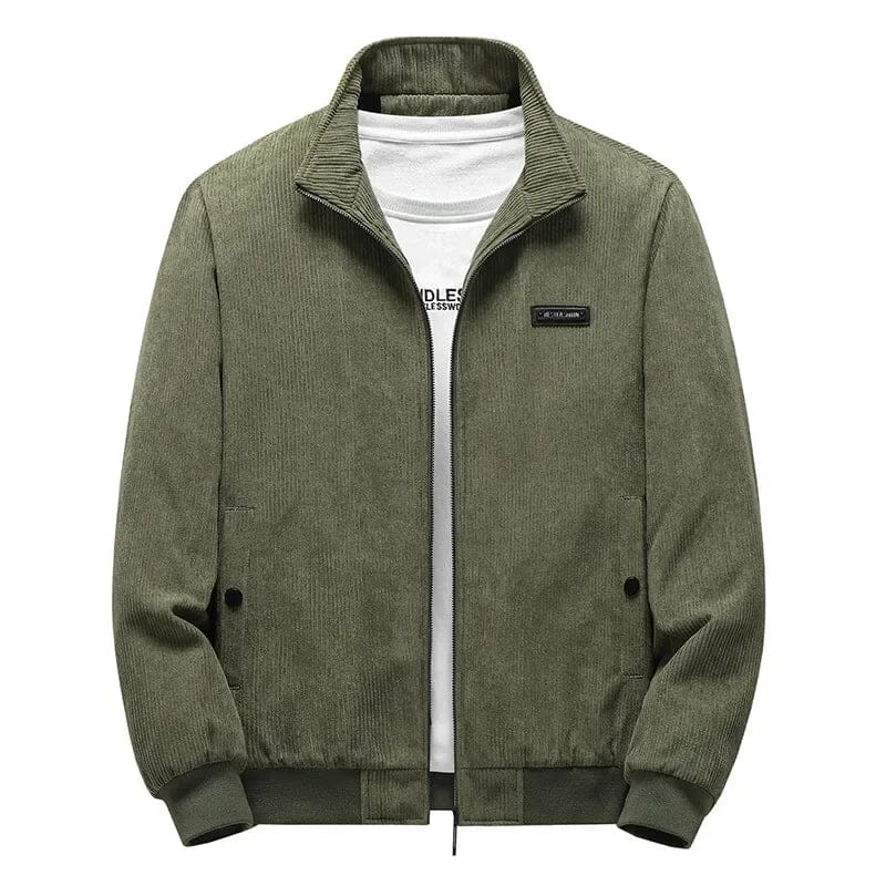 Jaqueta Casual de Inverno Masculina Peluciada Manga Longa