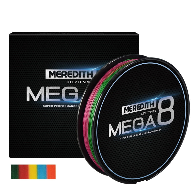 Linha de Pesca Multifilamento Meredith Premium X8 Fios Trançados 150m