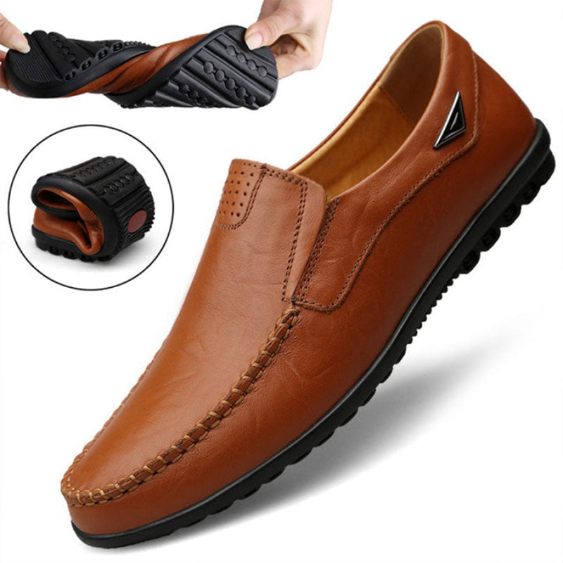 Mocassim Masculino de Couro Casual