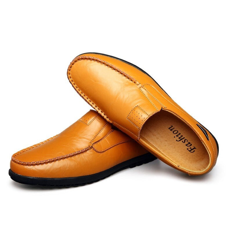 Mocassim Masculino de Couro Casual