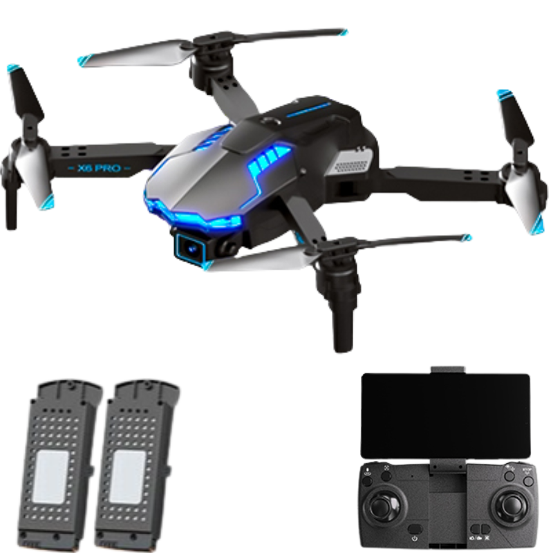 Drone Profissional 5Km com Lente Óptica 4K FullHD Wifi / X6