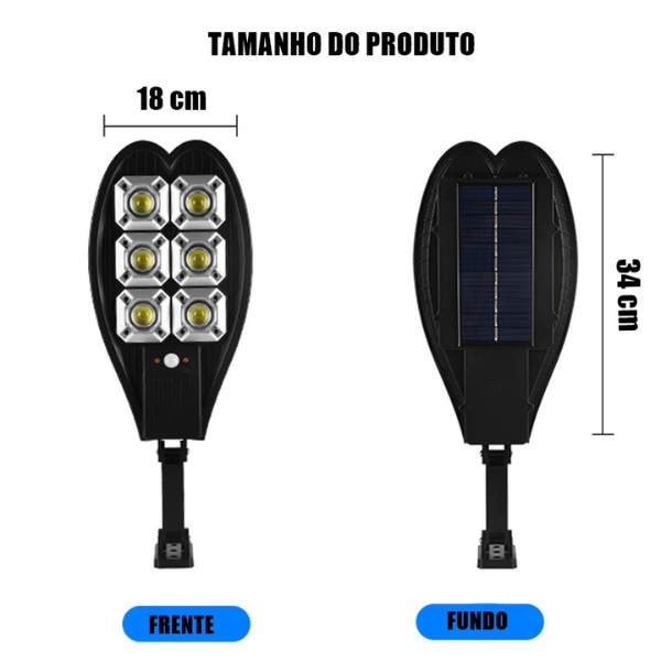 Refletor Solar LED Econômico 3000Watts com Sensor de Movimento + Frete Grátis